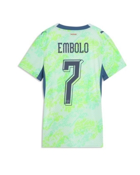 Billige Fotballdrakt Sveits Breel Embolo #7 Replika Bortedrakt Dame VM 2026 Kortermet Billige Fotballdrakt Sveits Breel Embolo #7 Replika Bortedrakt Dame VM 2026 Kortermet